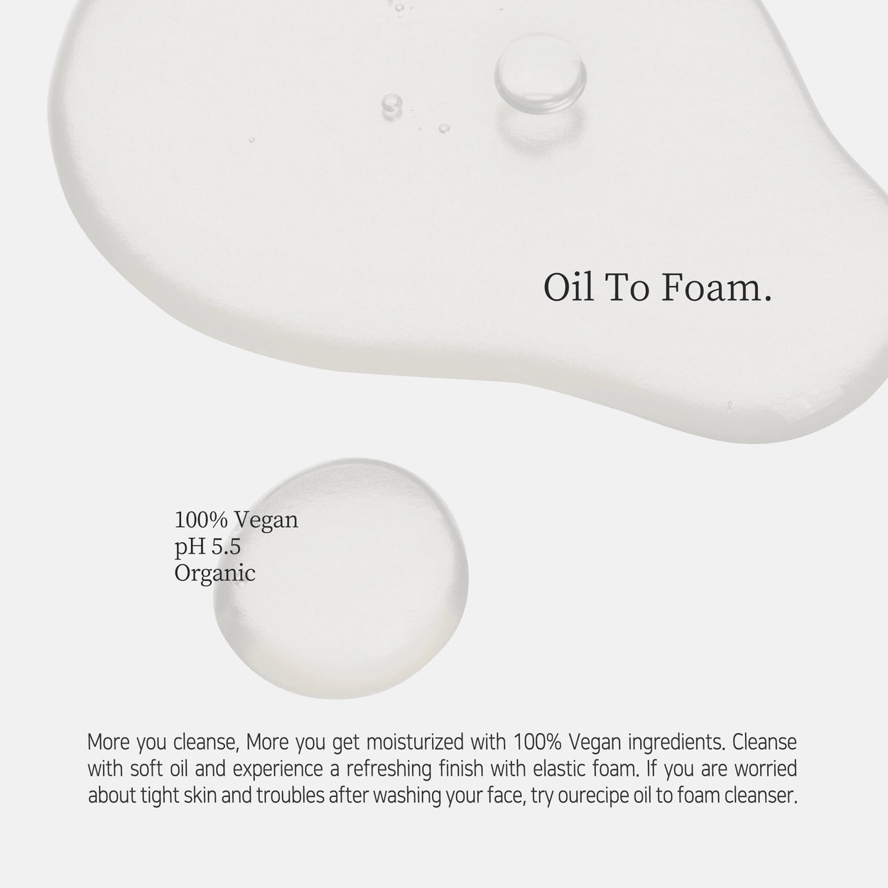 Ourecipe Oil to Foam Cleanser